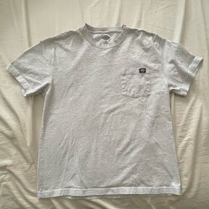 Basic dickies workwear t shirt in white/grey size large